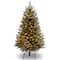 4.5 ft. Pre-lit North Valley Spruce Pencil Artificial Christmas Tree, Clear Lights